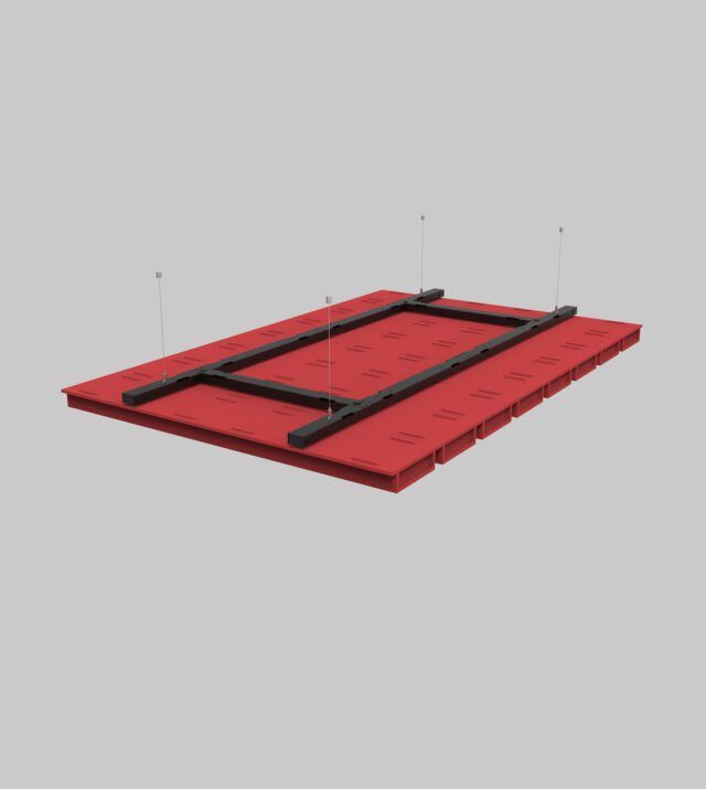 ReFelt-PET-Felt-Double-Baffles-Flat-Red-Top-view-640x715