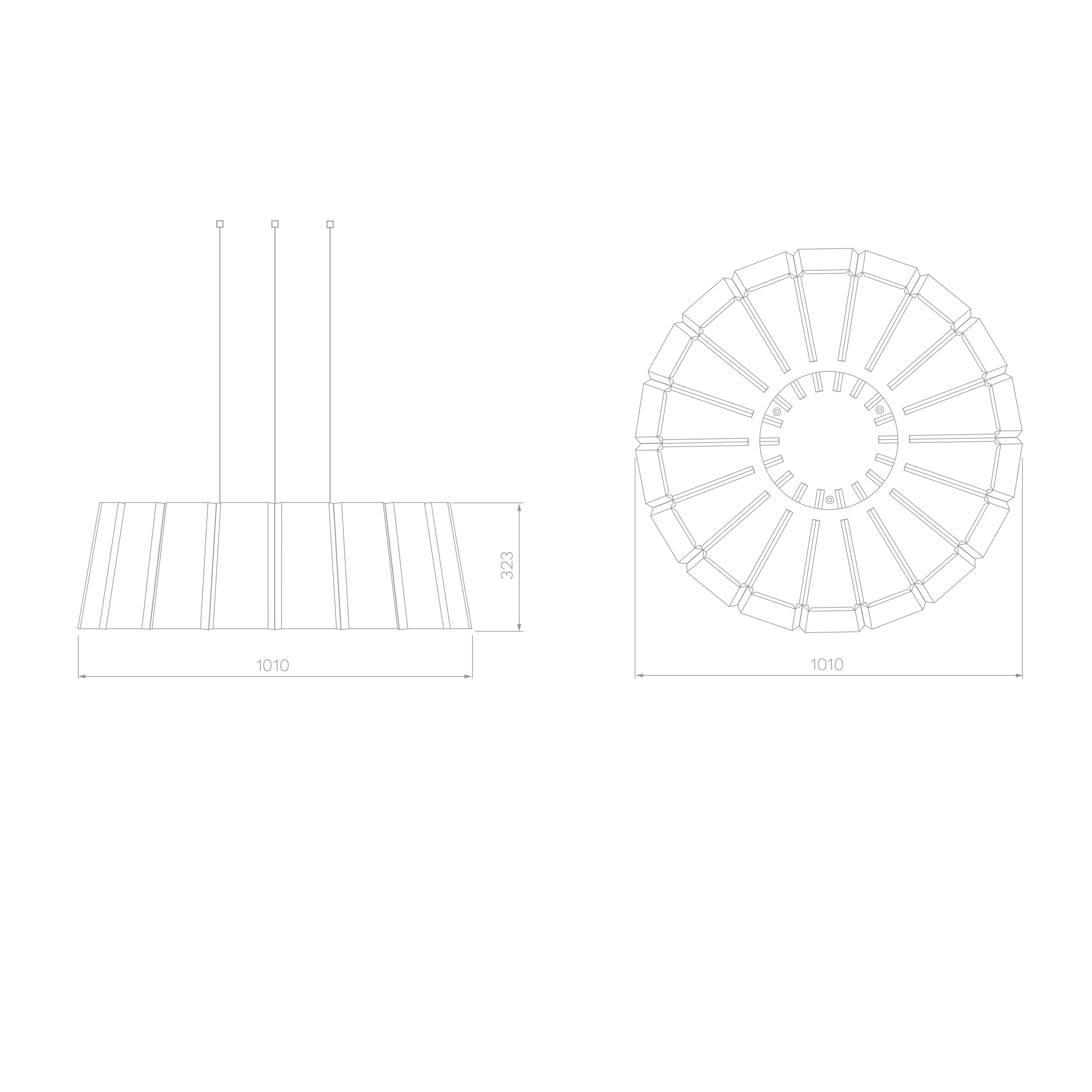 ReFelt-Aster-Acoustic-Lamp-Large-Technical-Drawing