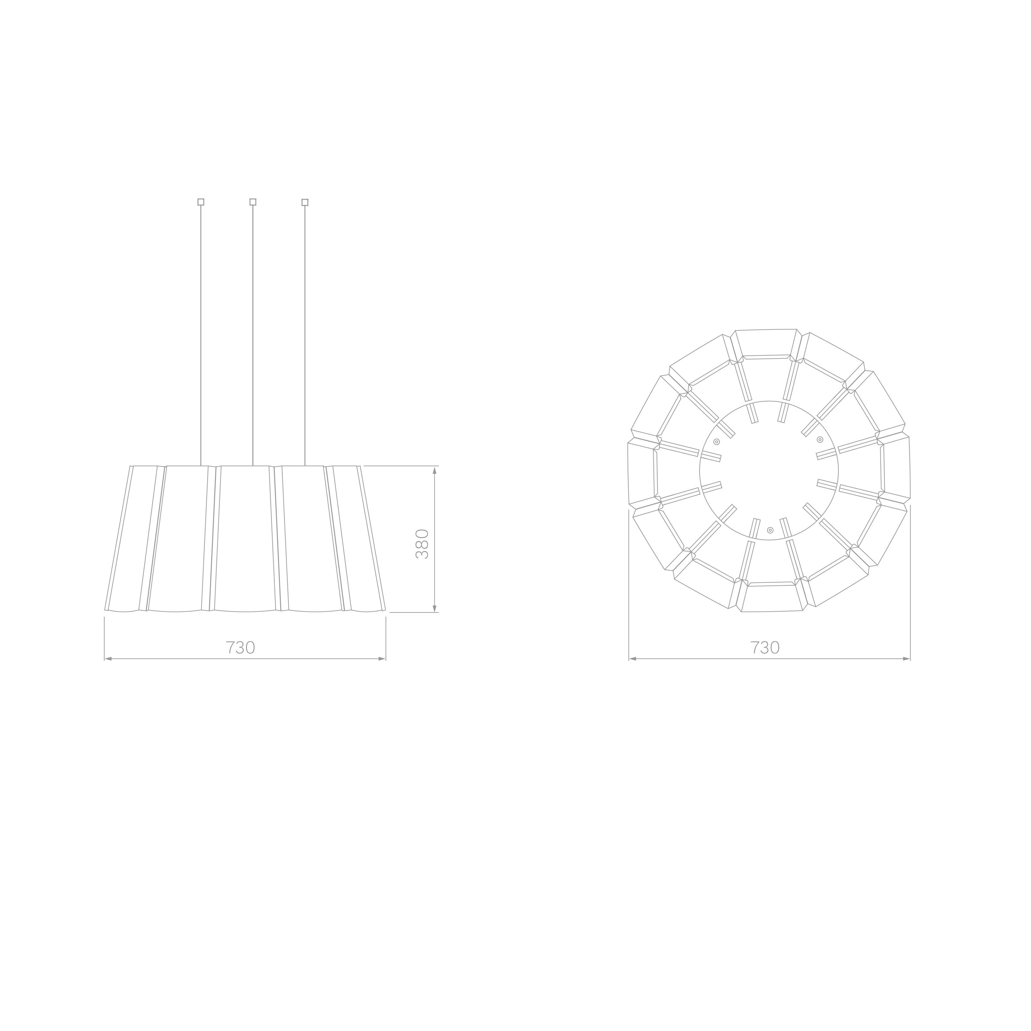 ReFelt-Aster-Acoustic-Lamp-Medium-Technical-Drawing