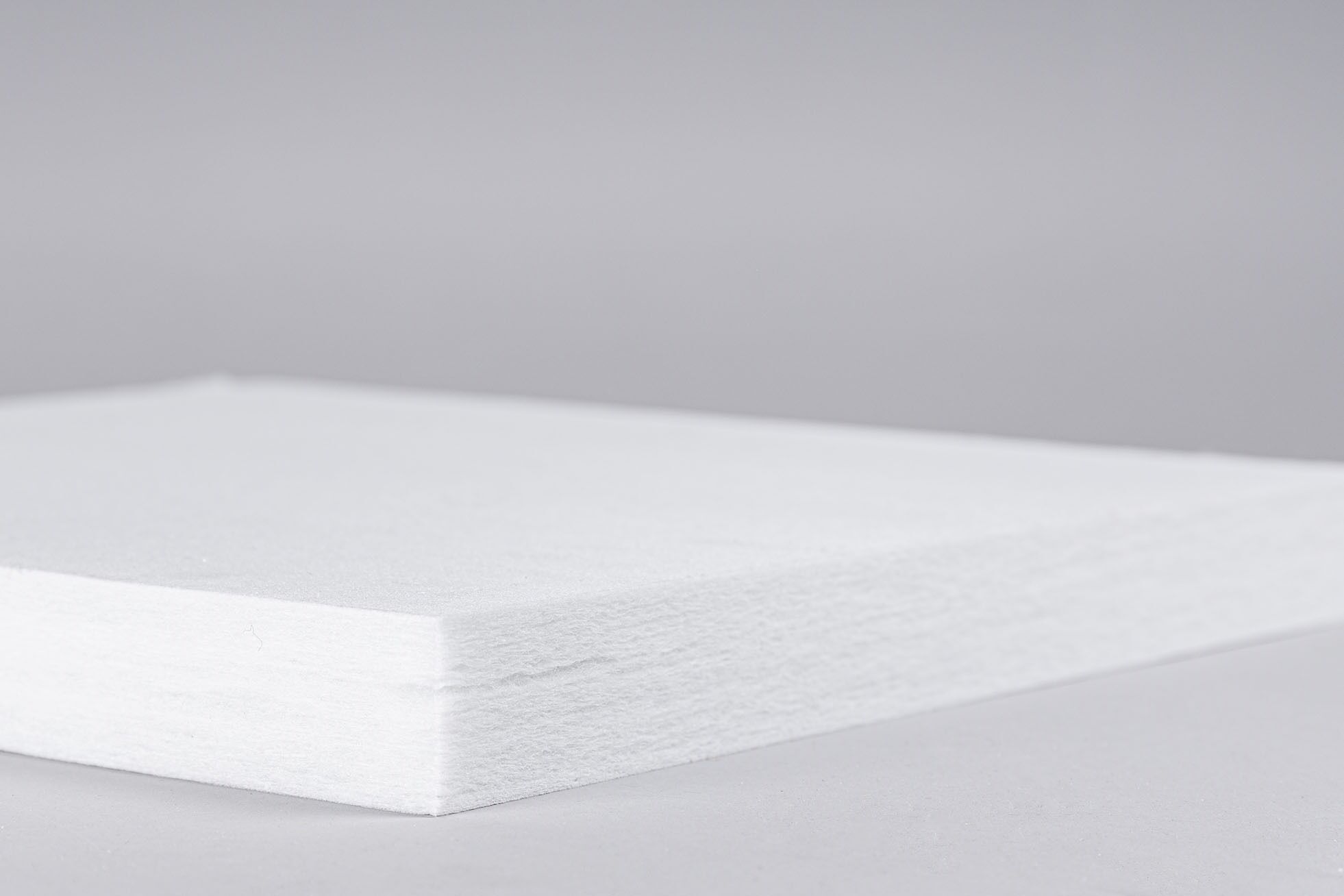 polyester wool-white-detail insulating material